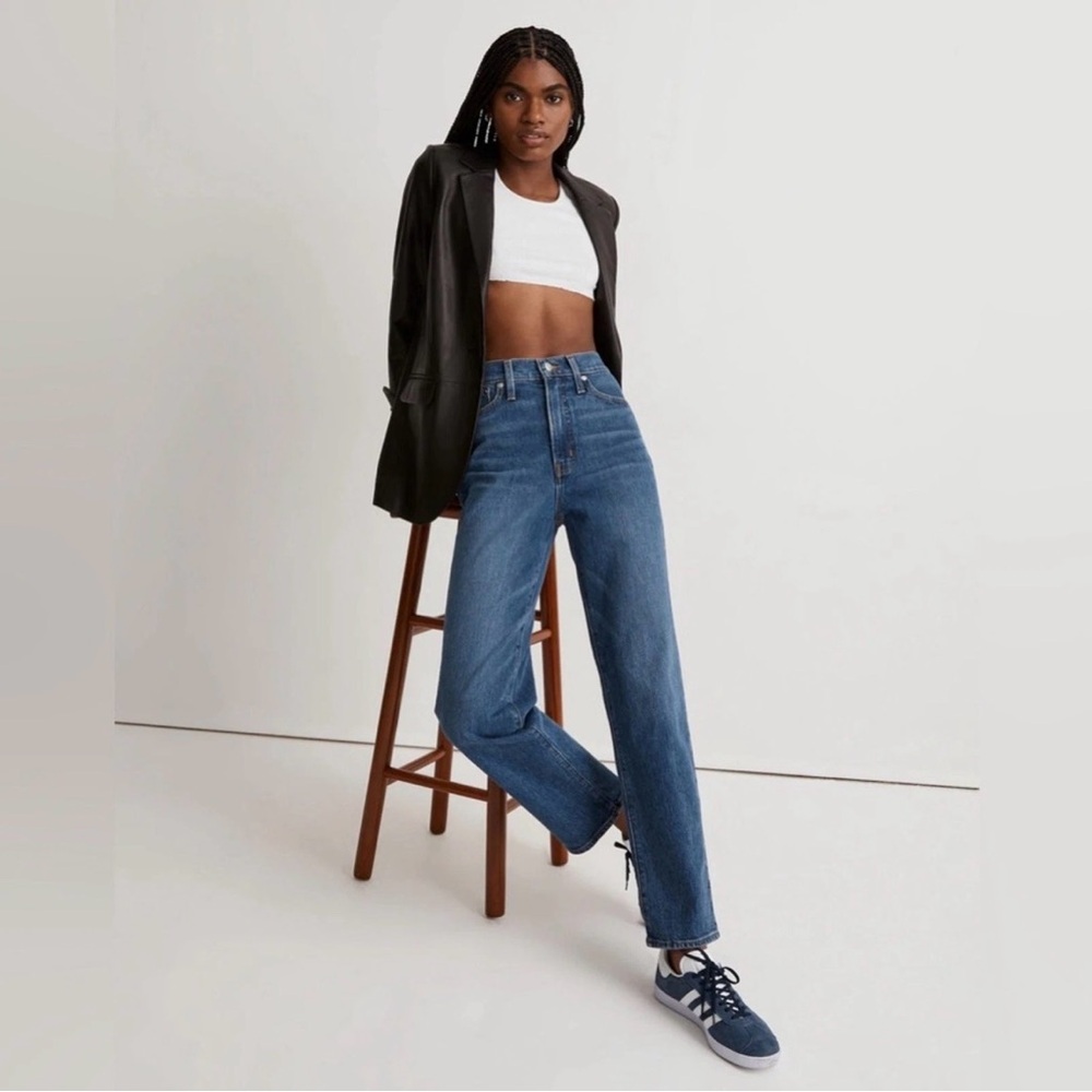 Madewell Women's Classic Straight Leg Blue Jeans Sz. 26 Mayfield Wash